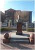 Сүлеймен Есқараев мүсіні Кызылорда